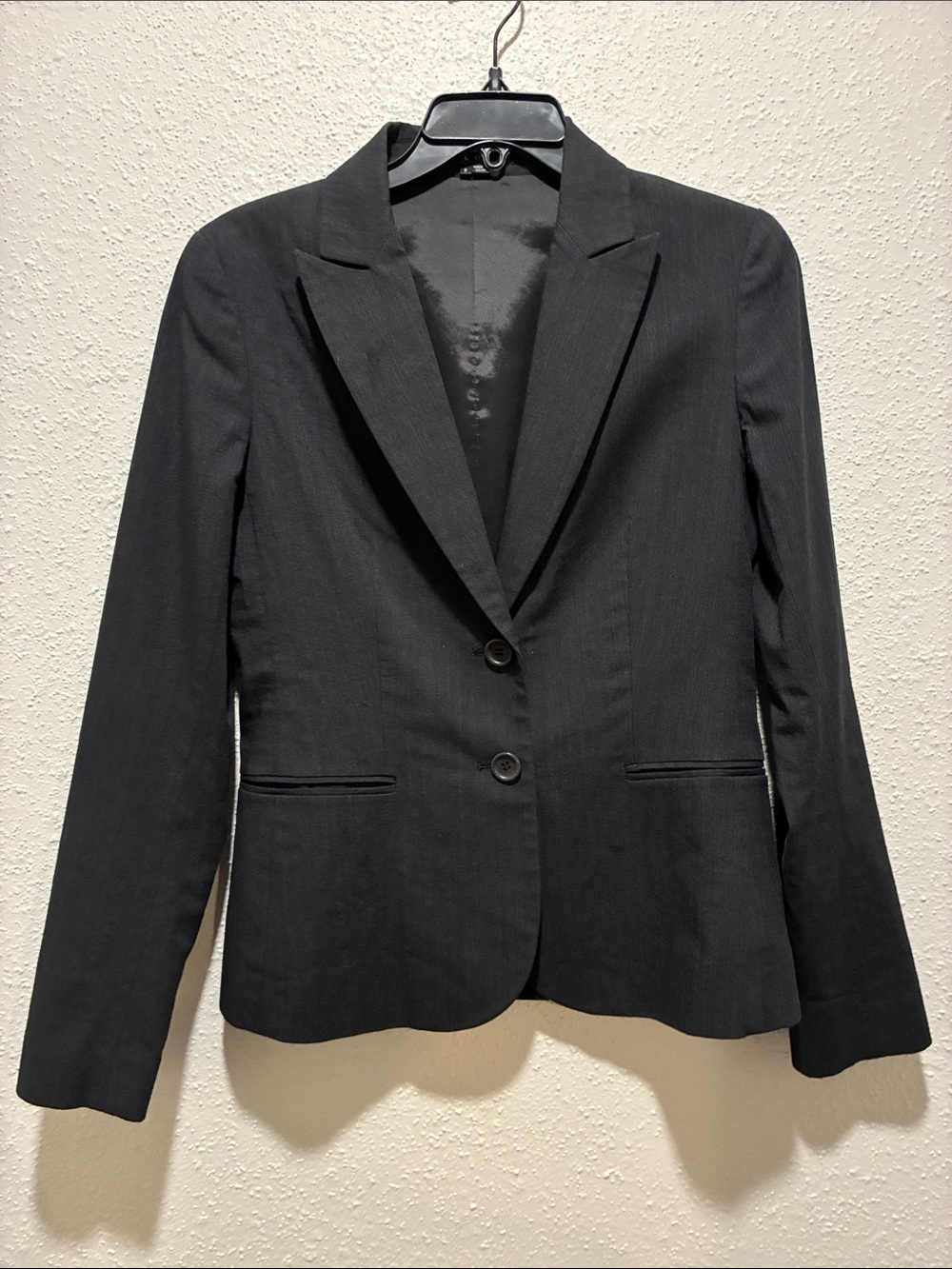 Theory Navy Two-Button Tailored Blazer